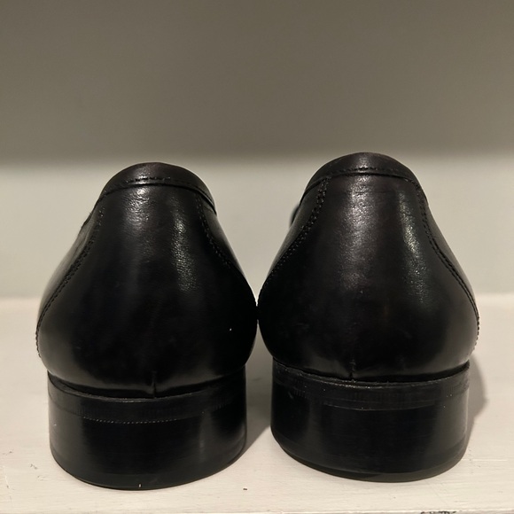 Johnston & Murphy Black Leather Slip-On Loafers main image 4